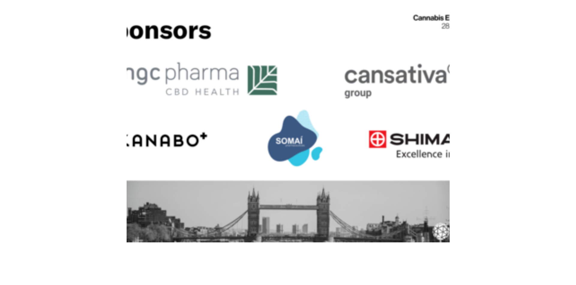MGC Pharma, Cansativa Group &#038; Somai Pharmaceuticals announced among Cannabis Europa sponsors