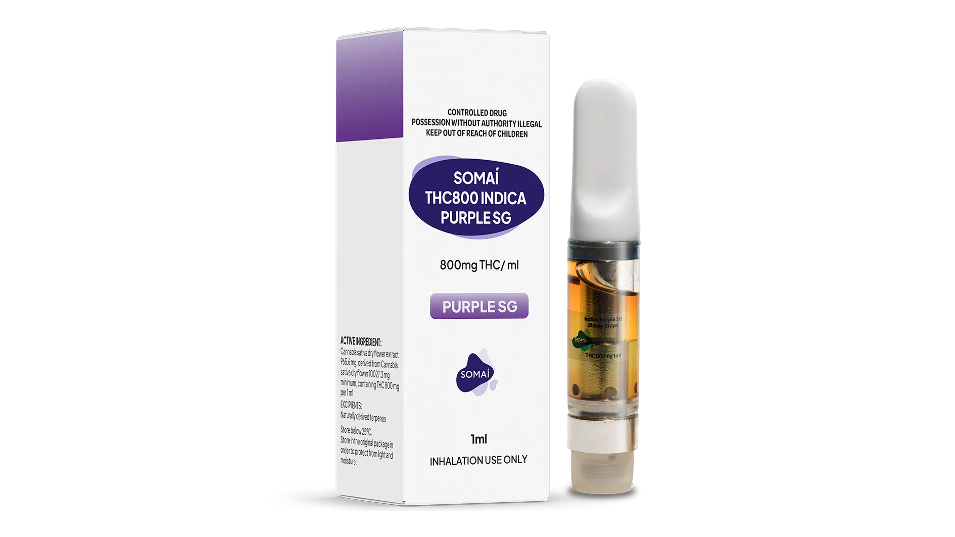 16 9 Box+Vape Senses Purple SG Grape THC800