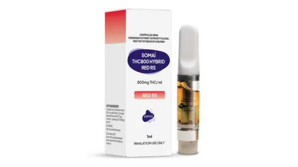16 9 Box+Vape Senses Red RS Strawberry THC800