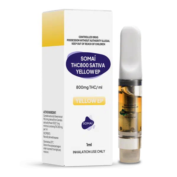 16 9 Box+Vape Senses Yellow EP Pineapple THC800