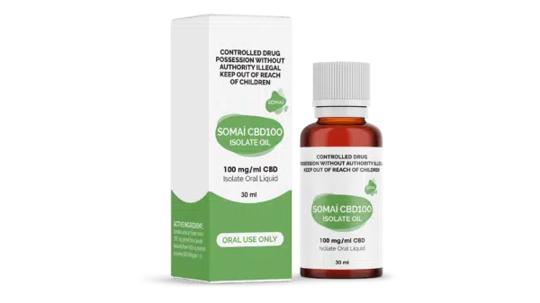 Box Bottle CBD100 Mockup